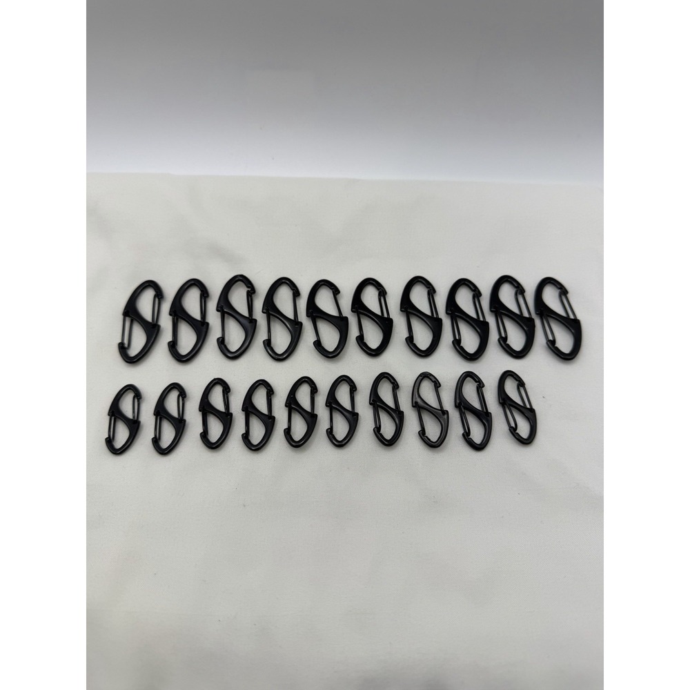 20Pcs Zipper Clips Anti Theft, Zipper Pull Replacement Silver & Gunmetal Black
